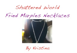 Kristina Necklace Ad